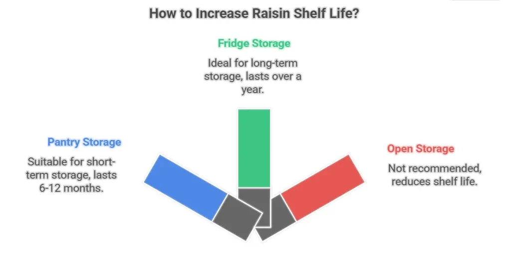 How to increase raisins shelf life