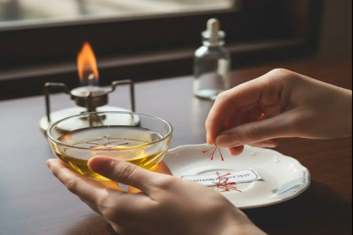 how to check pure saffron